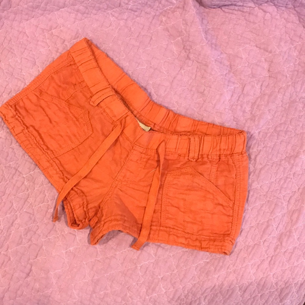 Mossimo Supply Co. Orange Drawstring Cotton Shorts